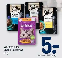 REMA 1000 Whiskas eller Sheba kattemad tilbud