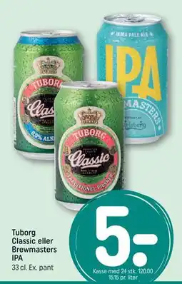 REMA 1000 Tuborg Classic eller Brewmasters IPA tilbud