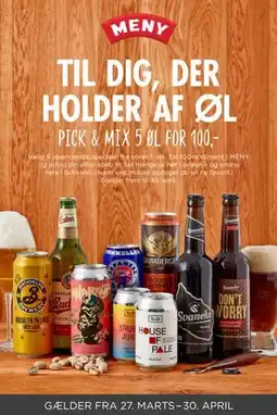 MENY PICK & MIX 5 ØL FOR 100 tilbud