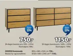 JYSK ODENSE kommode tilbud