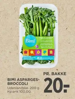 MENY BIMI ASPARGESBROCCOLI tilbud