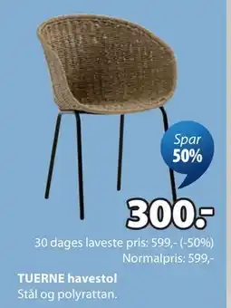 JYSK TUERNE havestol tilbud
