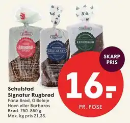 SPAR Schulstad Signatur Rugbrød tilbud