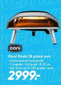 Bilka Ooni Koda 16 pizza ovn tilbud