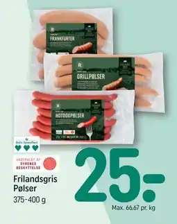 REMA 1000 Frilandsgris Pølser tilbud