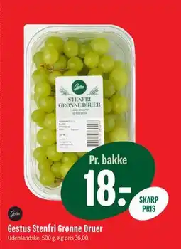 Min Købmand Gestus Stenfri Grønne Druer tilbud