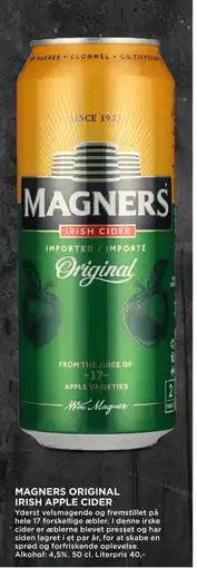 MENY MAGNERS ORIGINAL IRISH APPLE CIDER tilbud