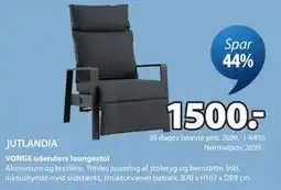 JYSK VONGE udendørs loungestol tilbud