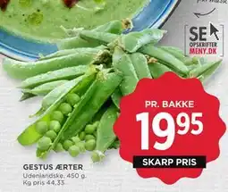 MENY GESTUS ÆRTER tilbud
