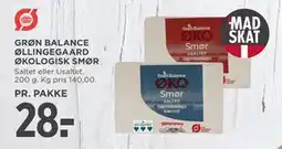 MENY GRØN BALANCE ØLLINGEGAARD ØKOLOGISK SMØR tilbud