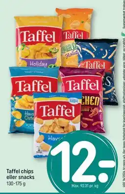 REMA 1000 Taffel chips eller snacks tilbud