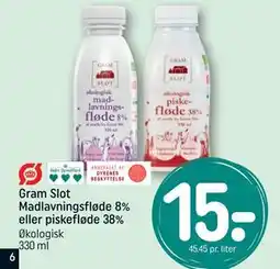 REMA 1000 Gram Slot Madlavningsfløde 8% eller piskefløde 38% tilbud
