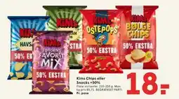 SPAR Kims Chips eller Snacks +50% tilbud