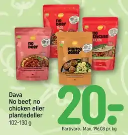 REMA 1000 Dava No beef, no chicken eller plantedeller tilbud