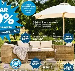 Bilka Gotland loungebord tilbud