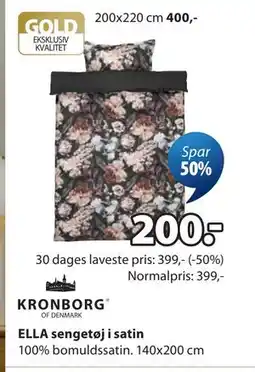 JYSK ELLA sengetøj i satin tilbud