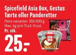 Min Købmand Spicefield Asia Box, Gestus Tærte eller Panderetter tilbud