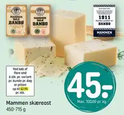 REMA 1000 Mammen skæreost tilbud