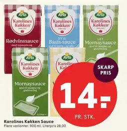 SPAR Karolines Køkken Sauce tilbud