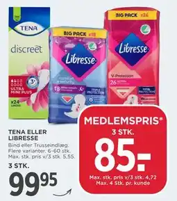 MENY TENA ELLER LIBRESSE tilbud