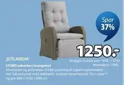 JYSK STORD udendørs loungestol tilbud