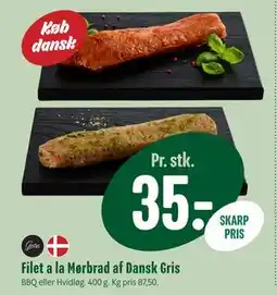 Min Købmand Filet a la Mørbrad af Dansk Gris tilbud