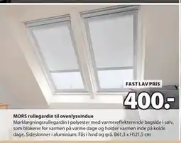 JYSK MORS rullegardin til ovenlysvindue tilbud