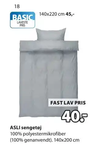 JYSK ASLI sengetøj tilbud