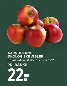 MENY AARSTIDERNE ØKOLOGISKE ÆBLER tilbud
