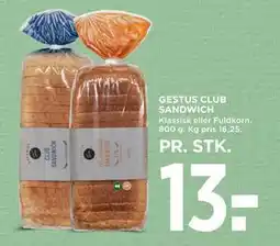 MENY GESTUS CLUB SANDWICH tilbud