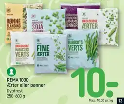 REMA 1000 REMA 1000 Ærter eller bønner tilbud