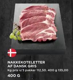 MENY NAKKEKOTELETTER AF DANSK GRIS tilbud