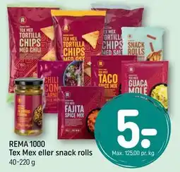 REMA 1000 REMA 1000 Tex Mex eller snack rolls tilbud