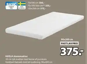 JYSK HASLA skummadras tilbud
