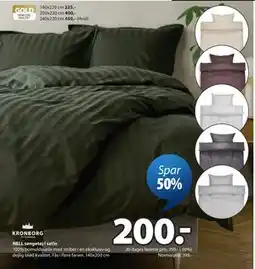 JYSK NELL sengetøj i satin tilbud