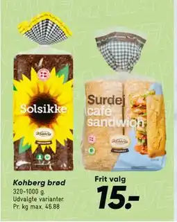 Bilka Kohberg brød tilbud