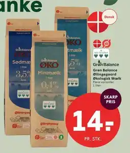 SPAR Grøn Balance Øllingegaard Økologisk Mælk tilbud