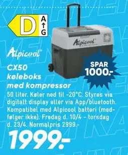 Bilka CX50 køleboks med kompressor tilbud