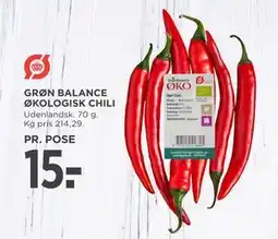 MENY GRØN BALANCE ØKOLOGISK CHILI tilbud