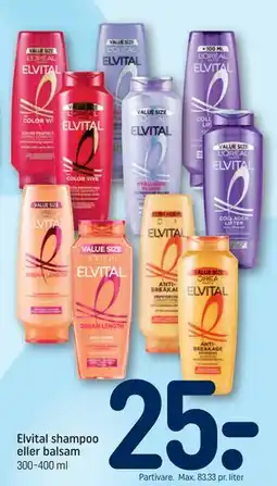 REMA 1000 Elvital shampoo eller balsam tilbud