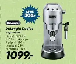 Bilka DeLonghi Dedica espresso tilbud