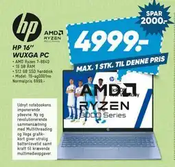 Bilka HP 16’’ WUXGA PC tilbud