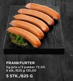 MENY FRANKFURTER tilbud