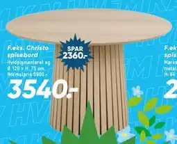 Bilka Christo spisebord tilbud
