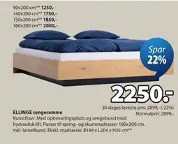 JYSK ELLINGE sengeramme tilbud