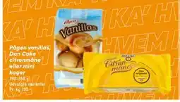 Bilka Pågen vanillas, Dan Cake citronmåne eller mini kager tilbud