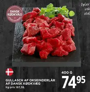 MENY GULLASCH AF OKSEINDERLÅR AF DANSK KØDKVÆG tilbud