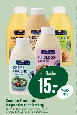 Min Købmand Graasten Remoulade, Mayonnaise eller Dressing tilbud