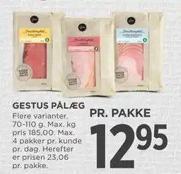 MENY GESTUS PÅLÆG tilbud