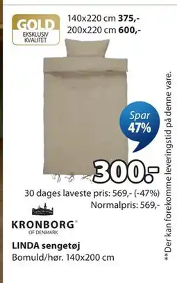 JYSK LINDA sengetøj tilbud